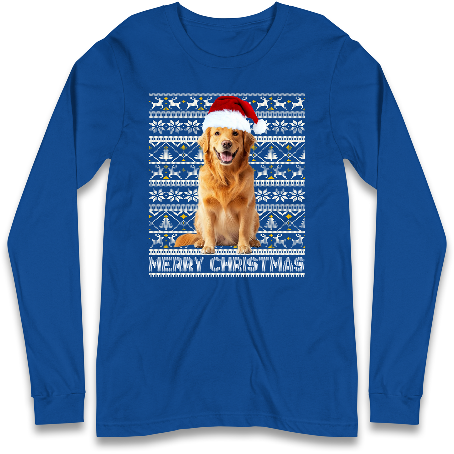 Merry Christmas Dog Longsleeve T Shirt