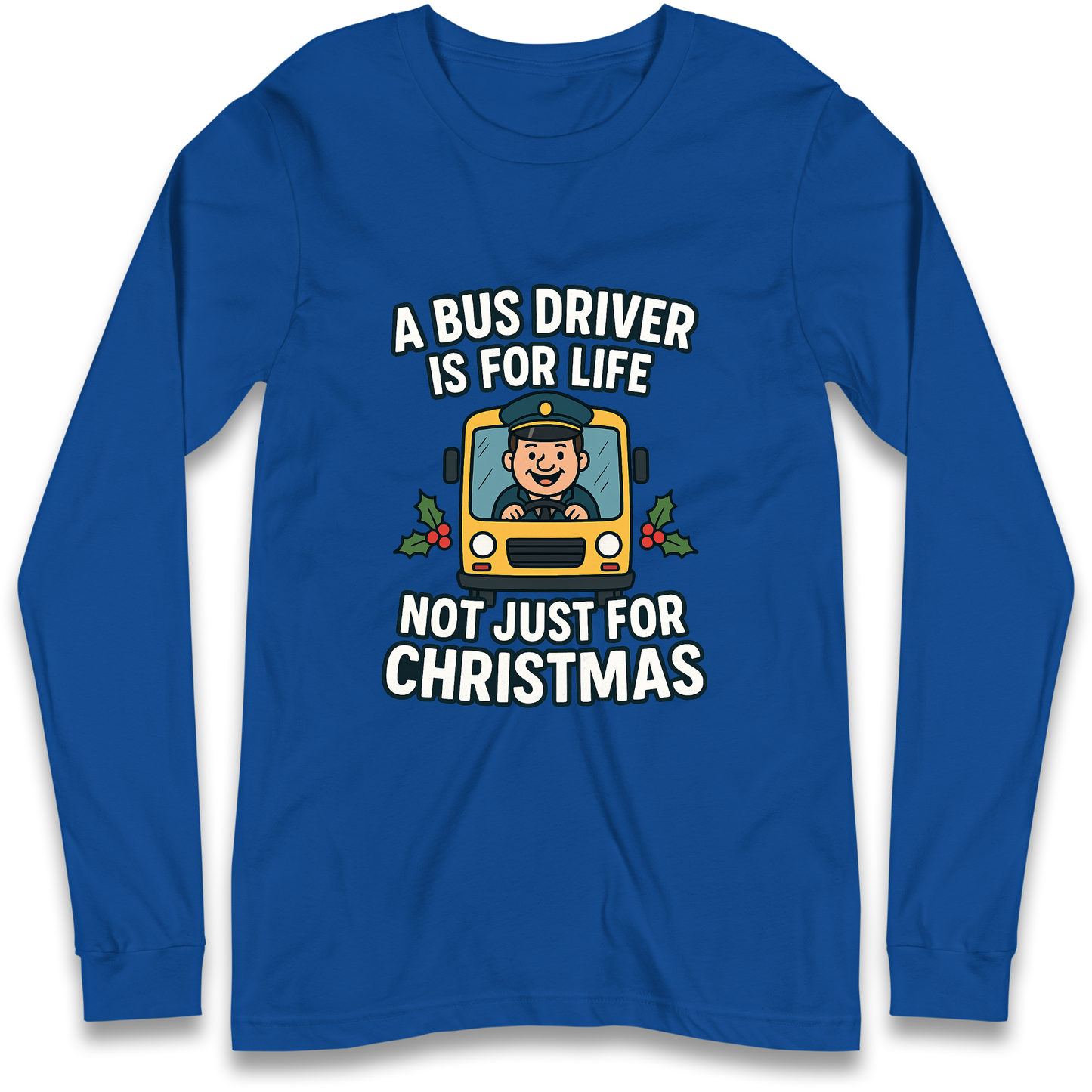 Bus Driver Christmas Longsleeve T Shirt