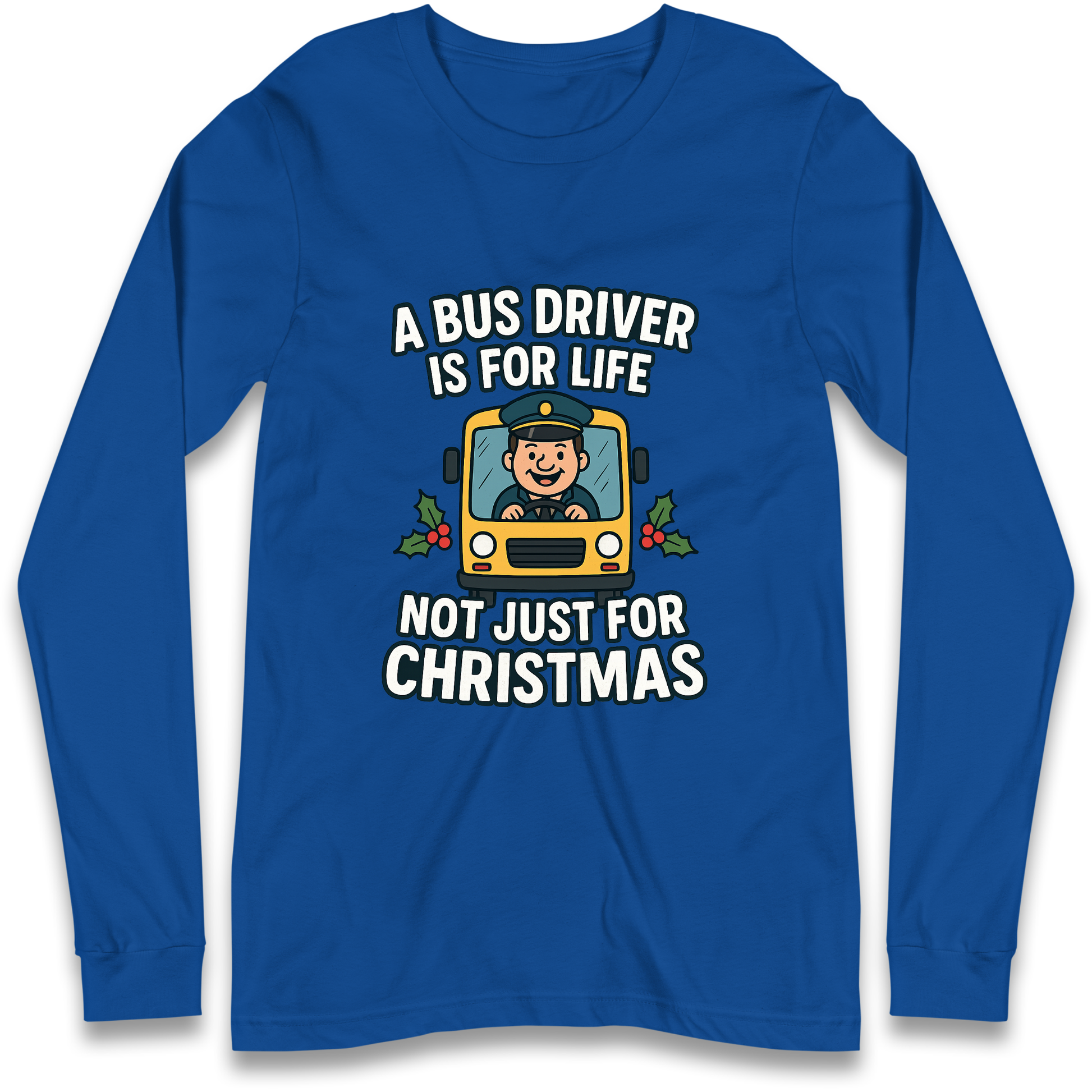 Bus Driver Christmas Longsleeve T Shirt