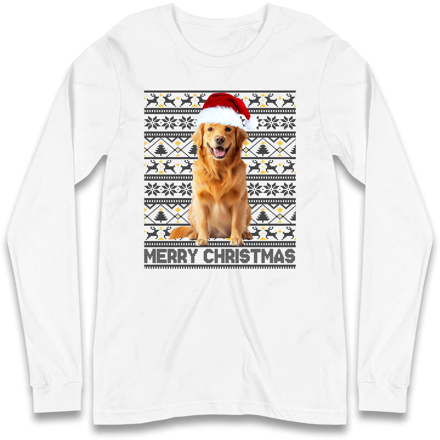 Merry Christmas Dog Longsleeve T Shirt