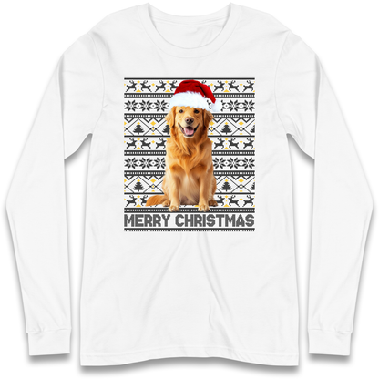 Merry Christmas Dog Longsleeve T Shirt