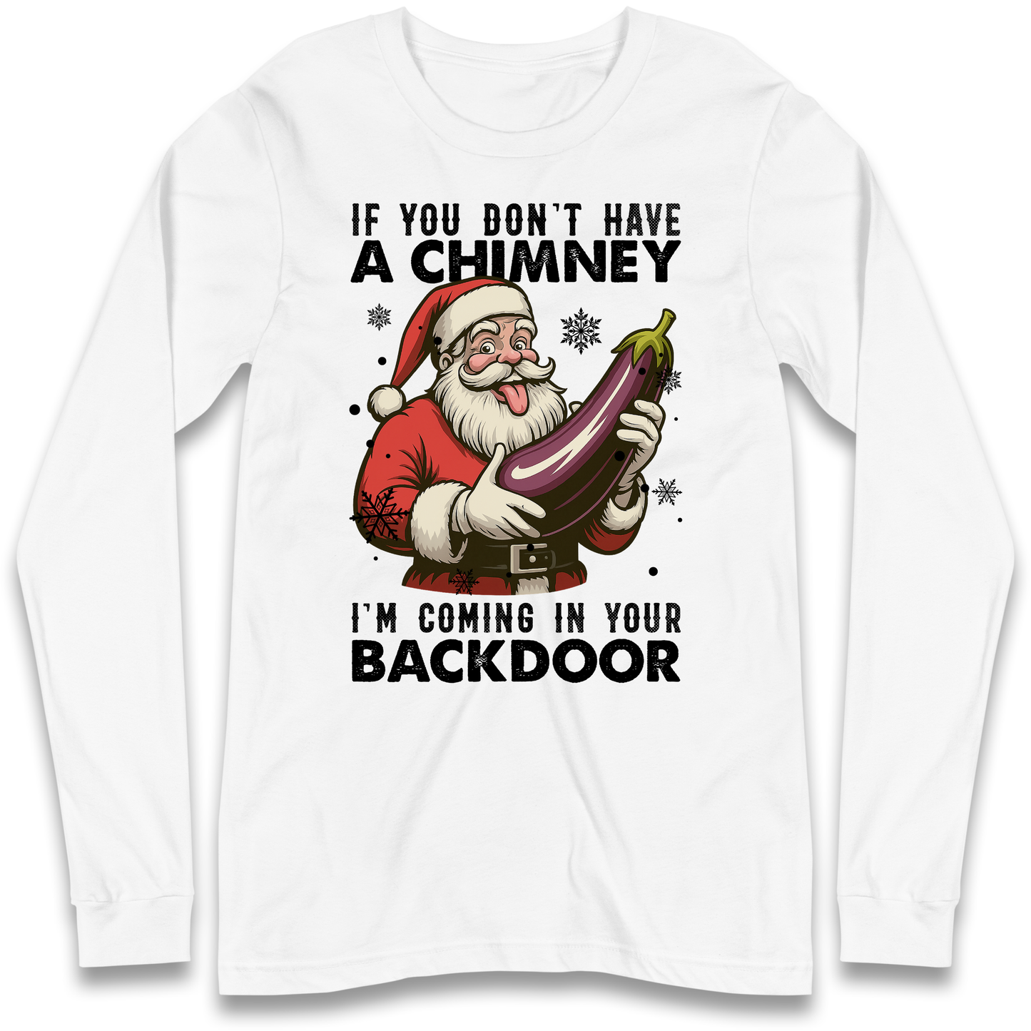 Santa Back Door Longsleeve T-Shirt