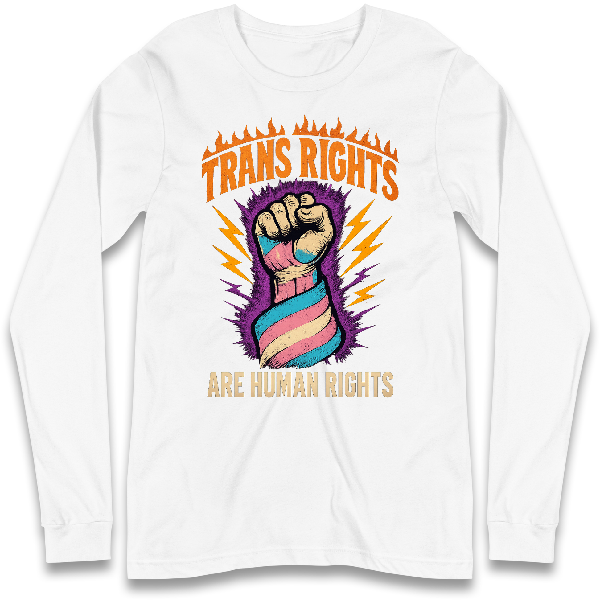 Trans Rights Are Human Rights Longsleeve T Shirt