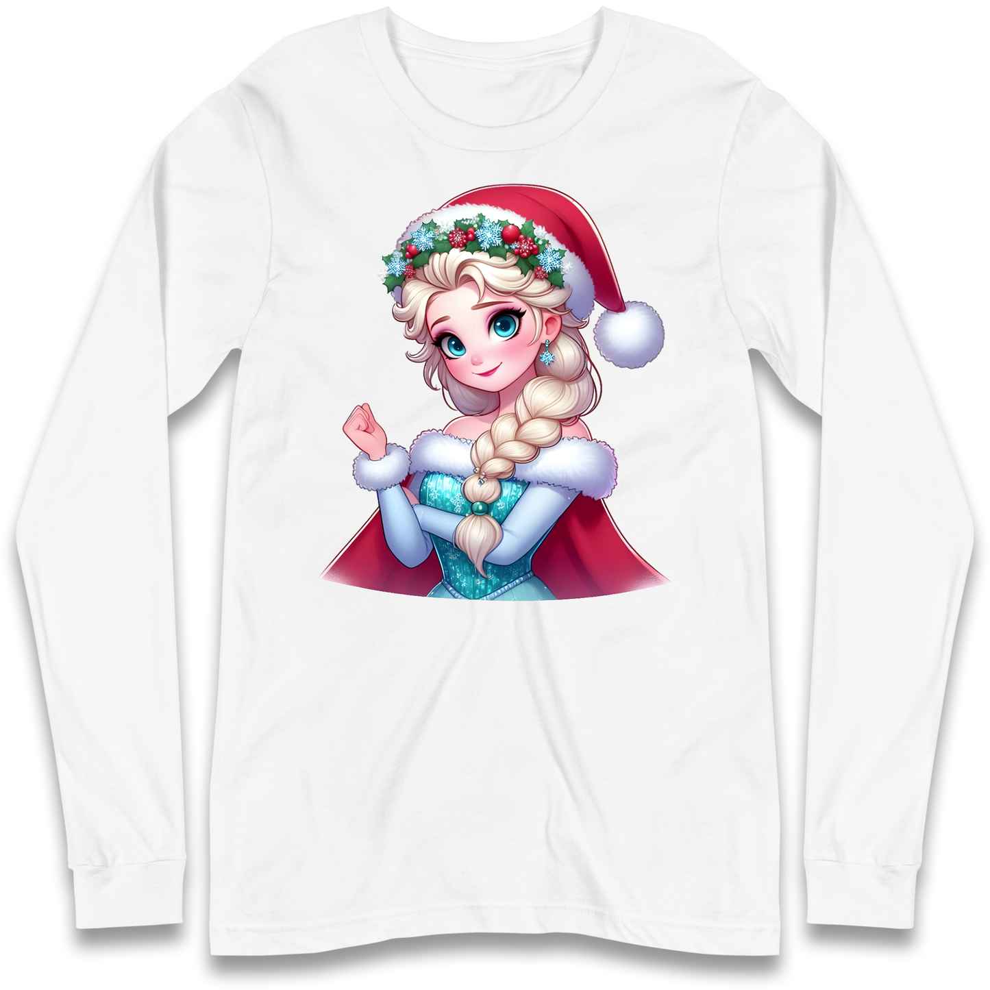 Elsa Frozen Santa Longsleeve T Shirt