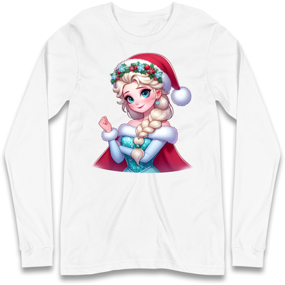 Elsa Frozen Santa Longsleeve T Shirt