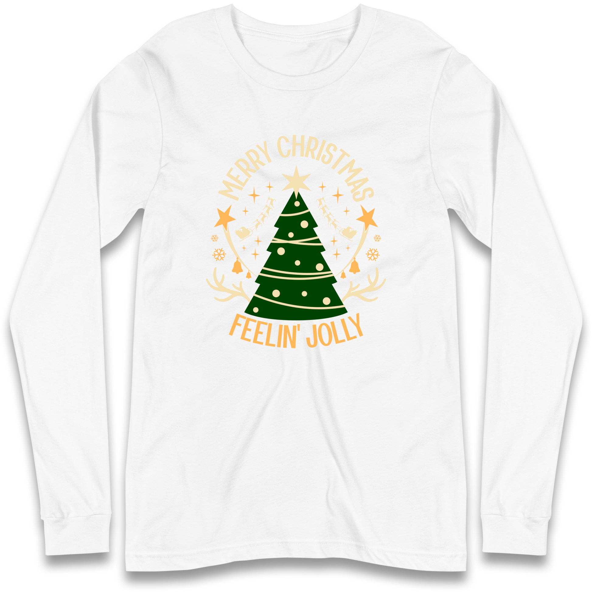 Merry Christmas Feeling Jolly Christmas Longsleeve T Shirt