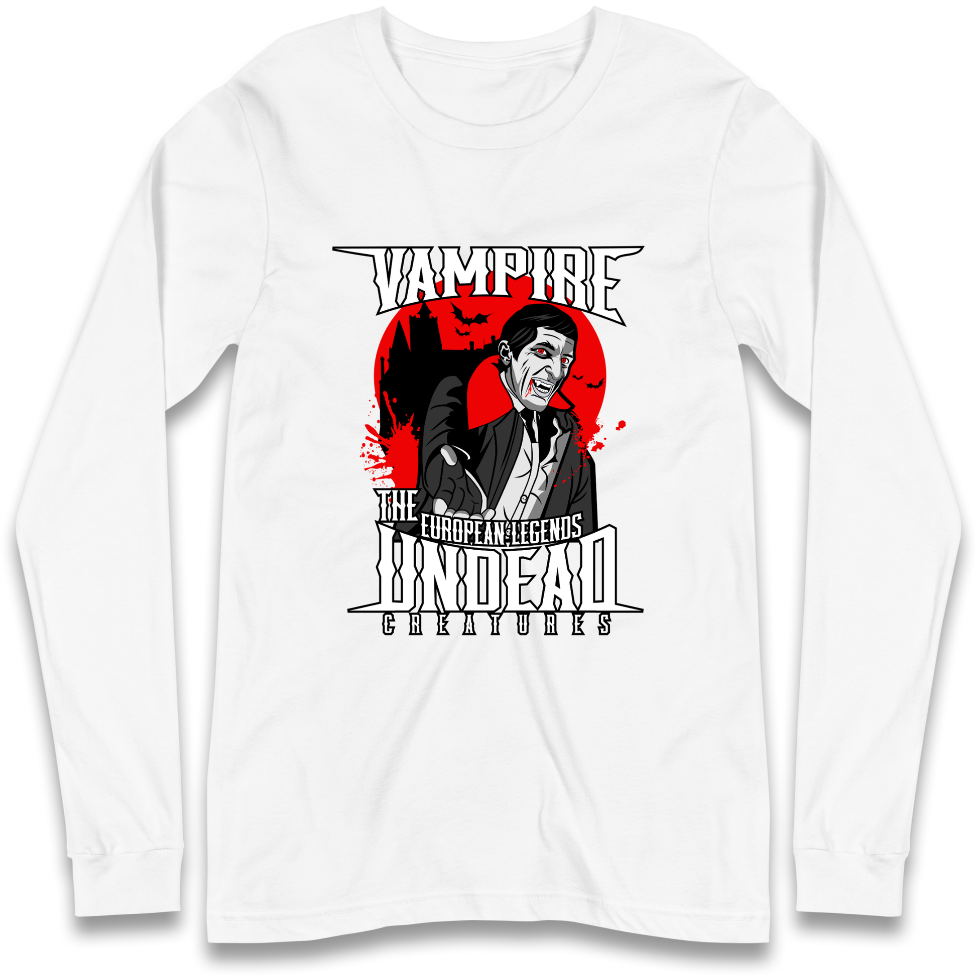 Vampire Undead Longsleeve T Shirt