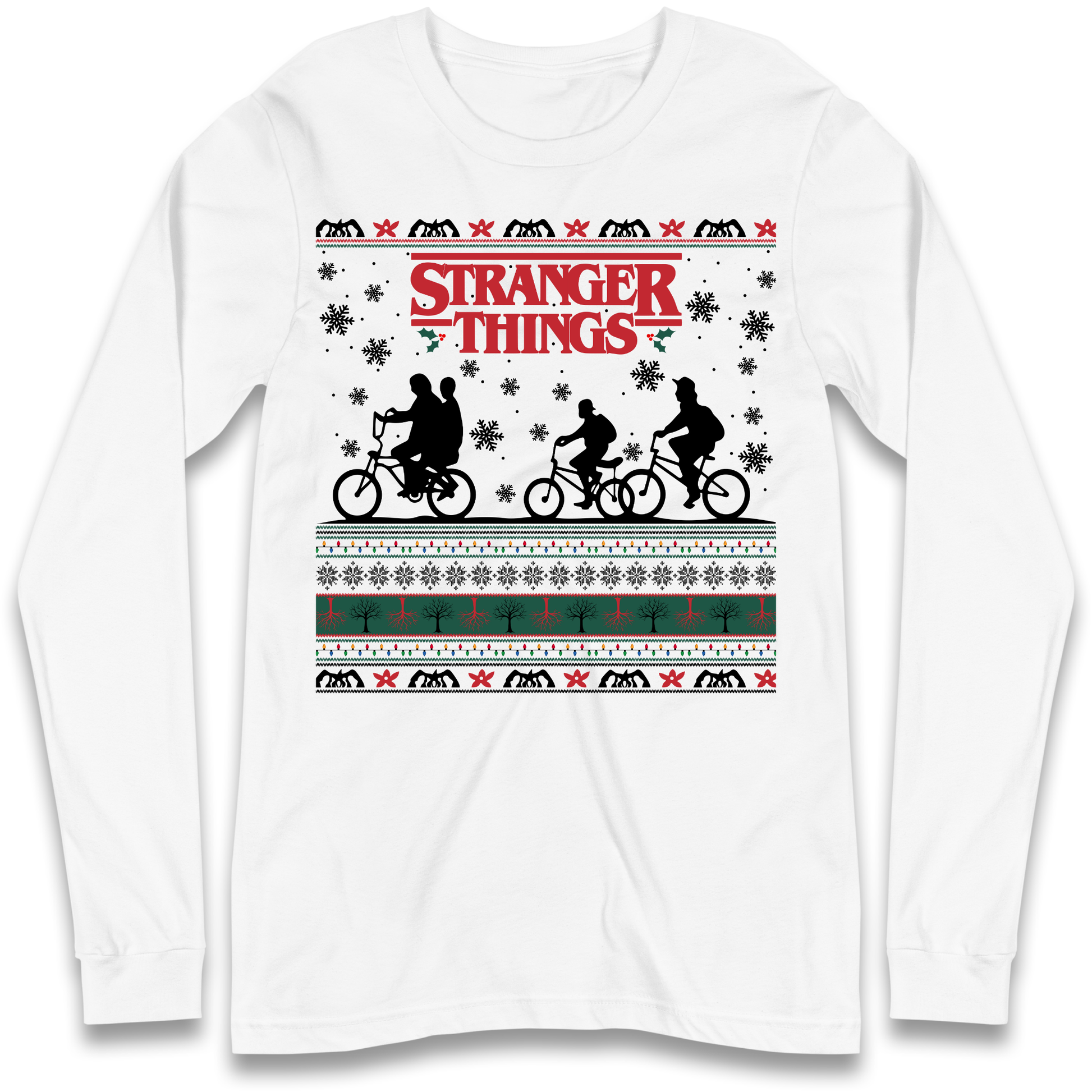 Stranger Things Christmas Longsleeve T Shirt