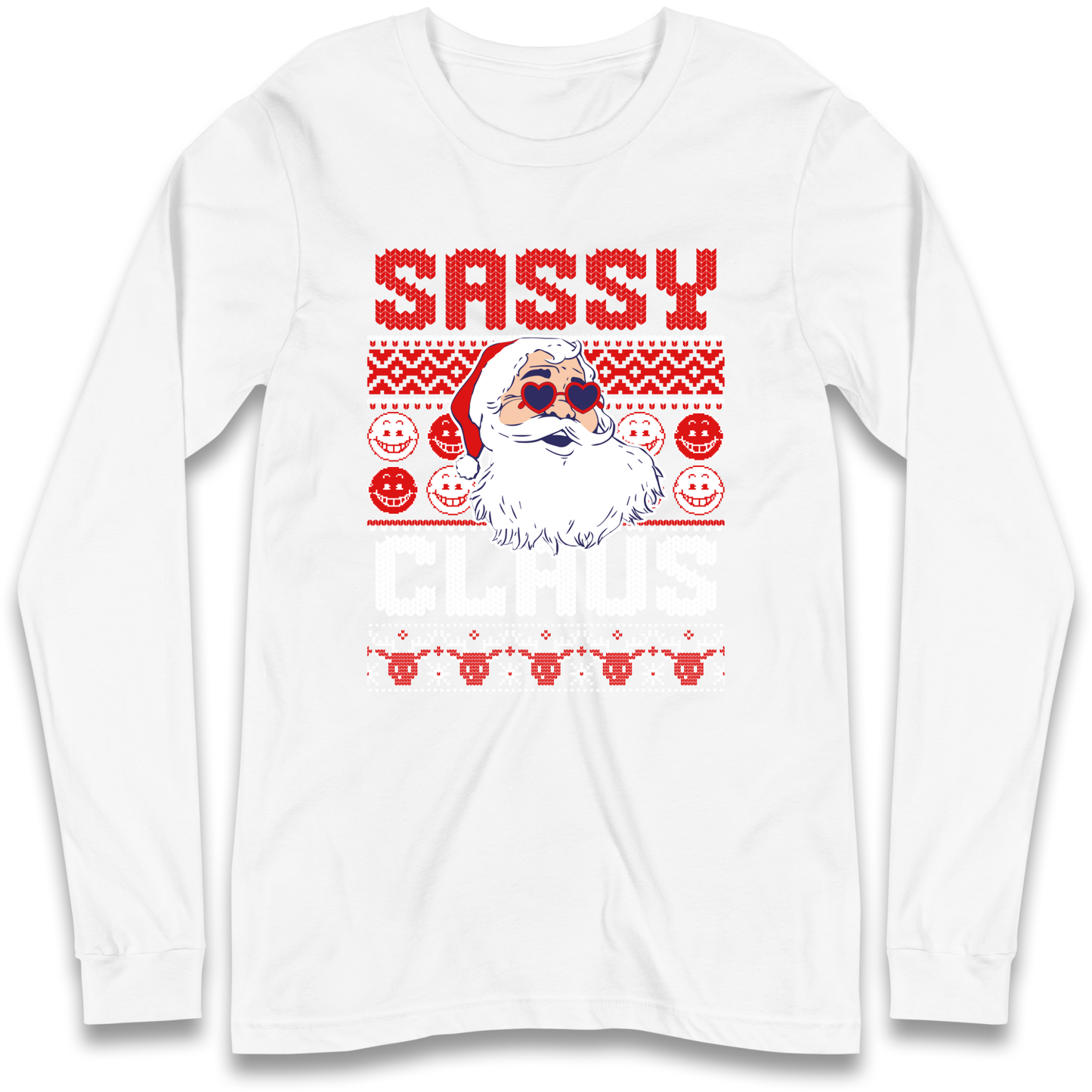 Sassy Claus Santa Christmas Longsleeve T Shirt