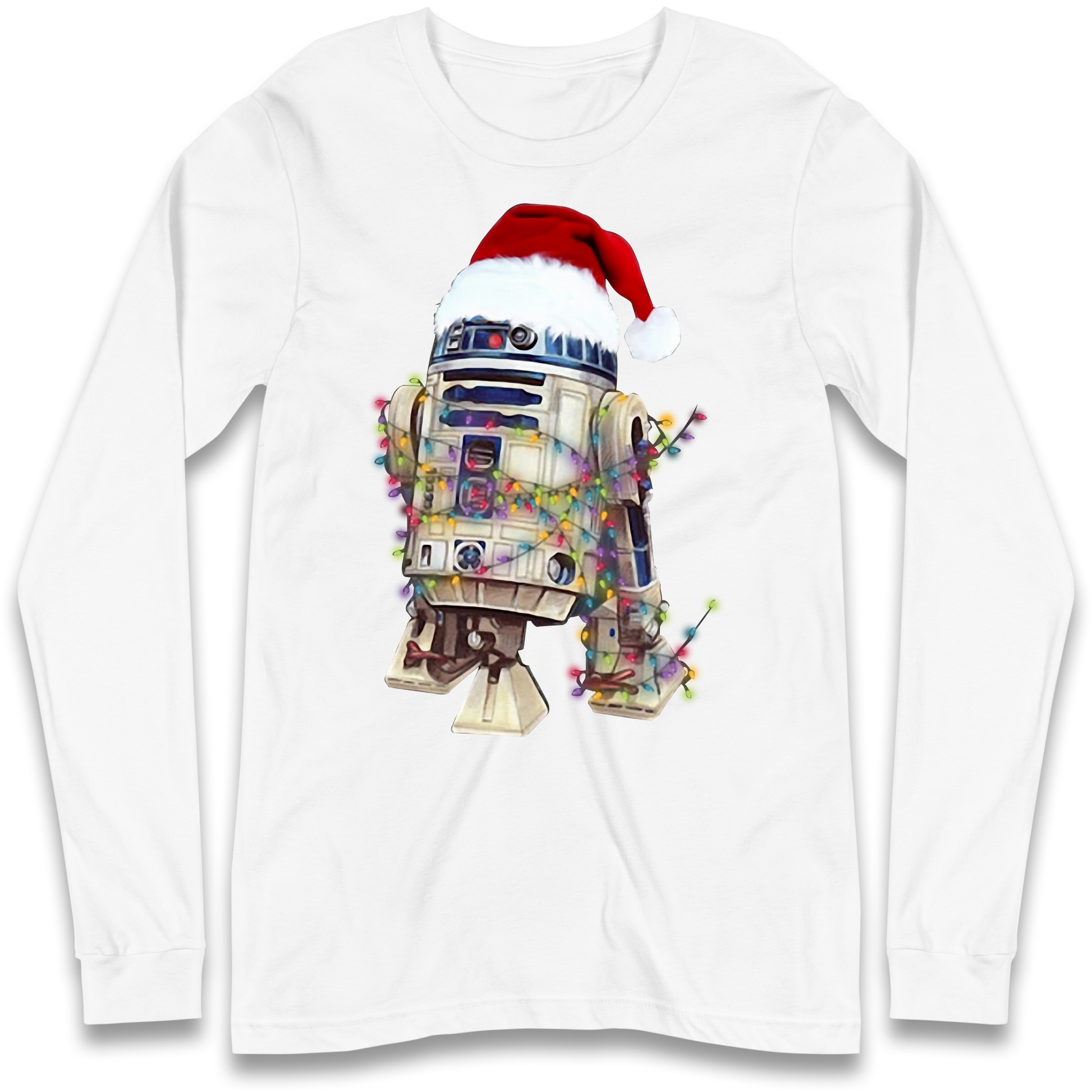 R2D2 Christmas Santa Christmas Longsleeve T Shirt