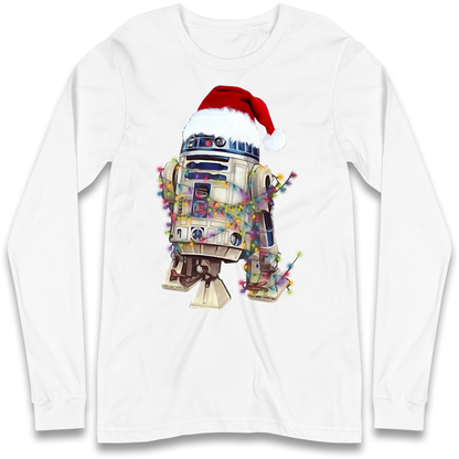 R2D2 Christmas Santa Christmas Longsleeve T Shirt
