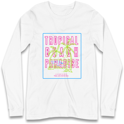 Tropical Beach Paradise Longsleeve T Shirt