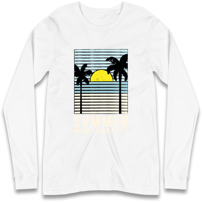 Summer Miami Florida 1970 Longsleeve T Shirt