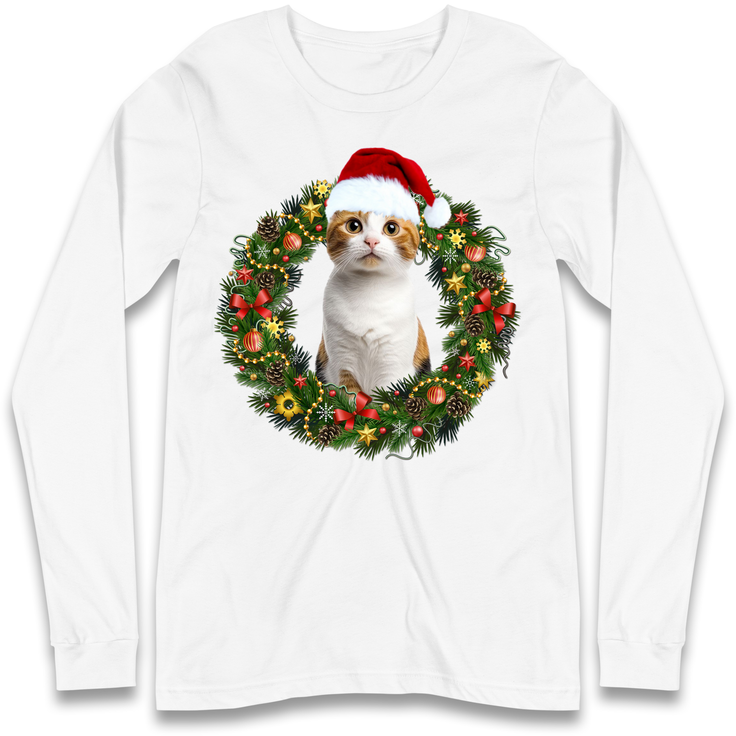 Cat Christmas Longsleeve T Shirt