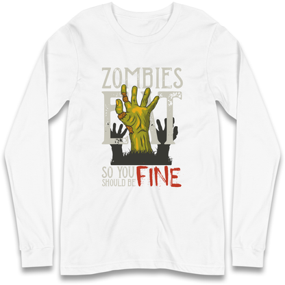 Zombies Eat Longsleeve T Shirt