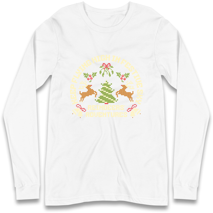 Keep Flying High In Festive Sky Christmas Longsleeve T Shirt