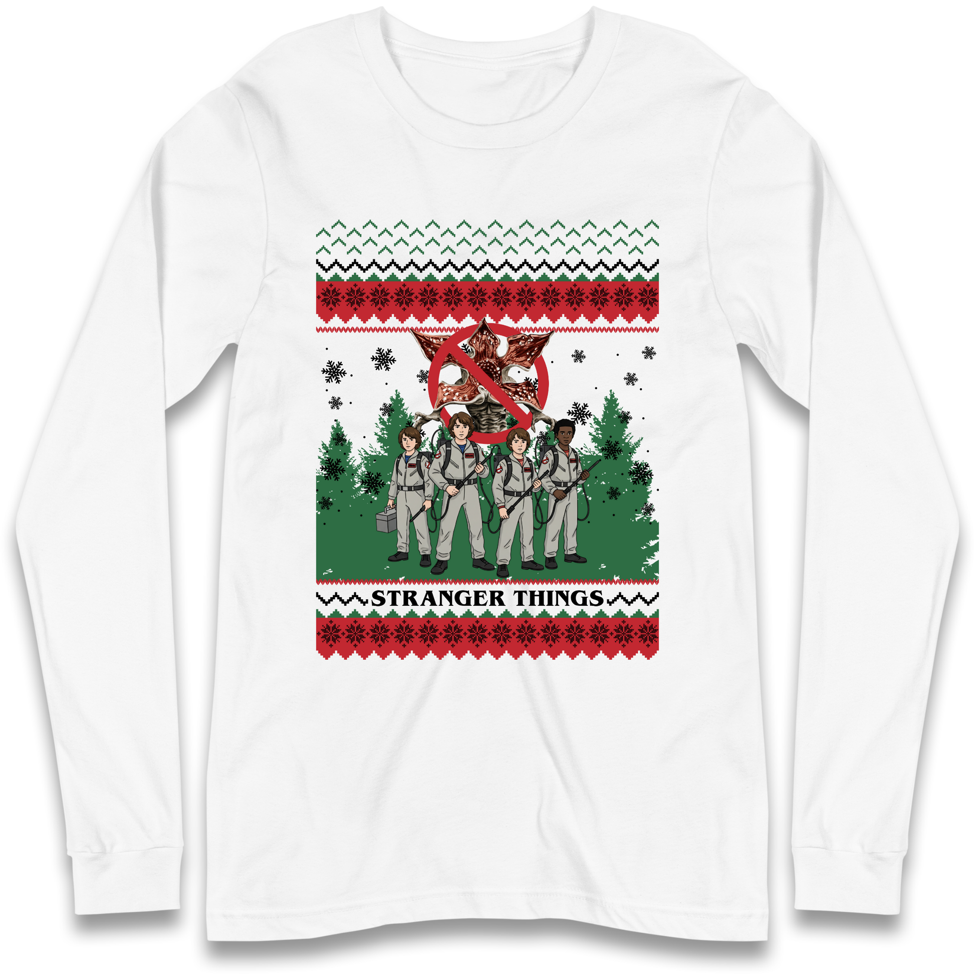Stranger Things Demogorgon Christmas Longsleeve T Shirt