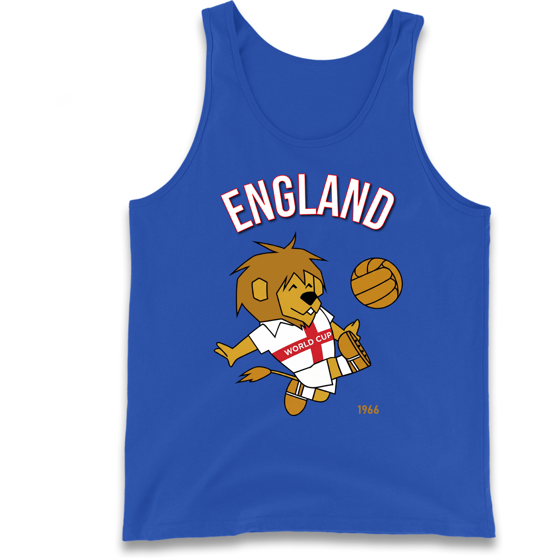 England World Cup Willie 1966 Football Tank Top