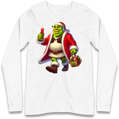 Shrek Santa Candle Longsleeve T Shirt