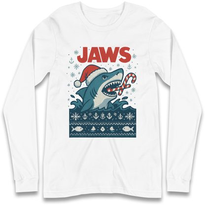 Jaws Christmas Longsleeve T Shirt