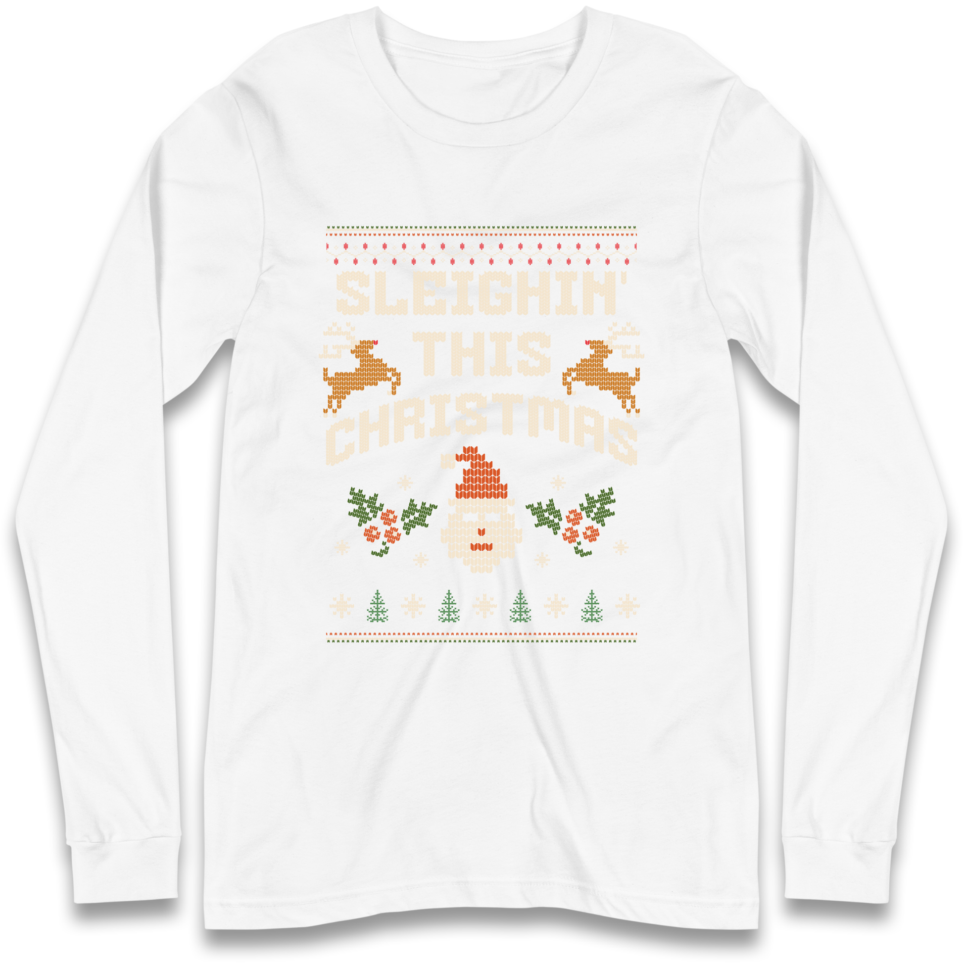 Sleighin This Christmas Christmas Longsleeve T Shirt