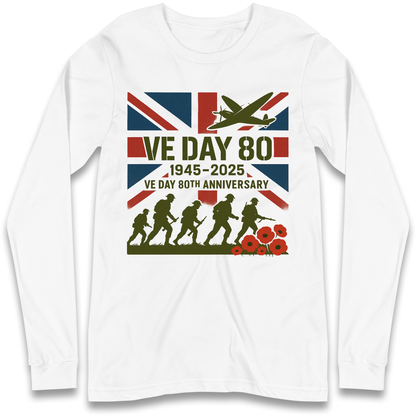 VE Day 80th Anniversary 1945 2025 Longsleeve T Shirt