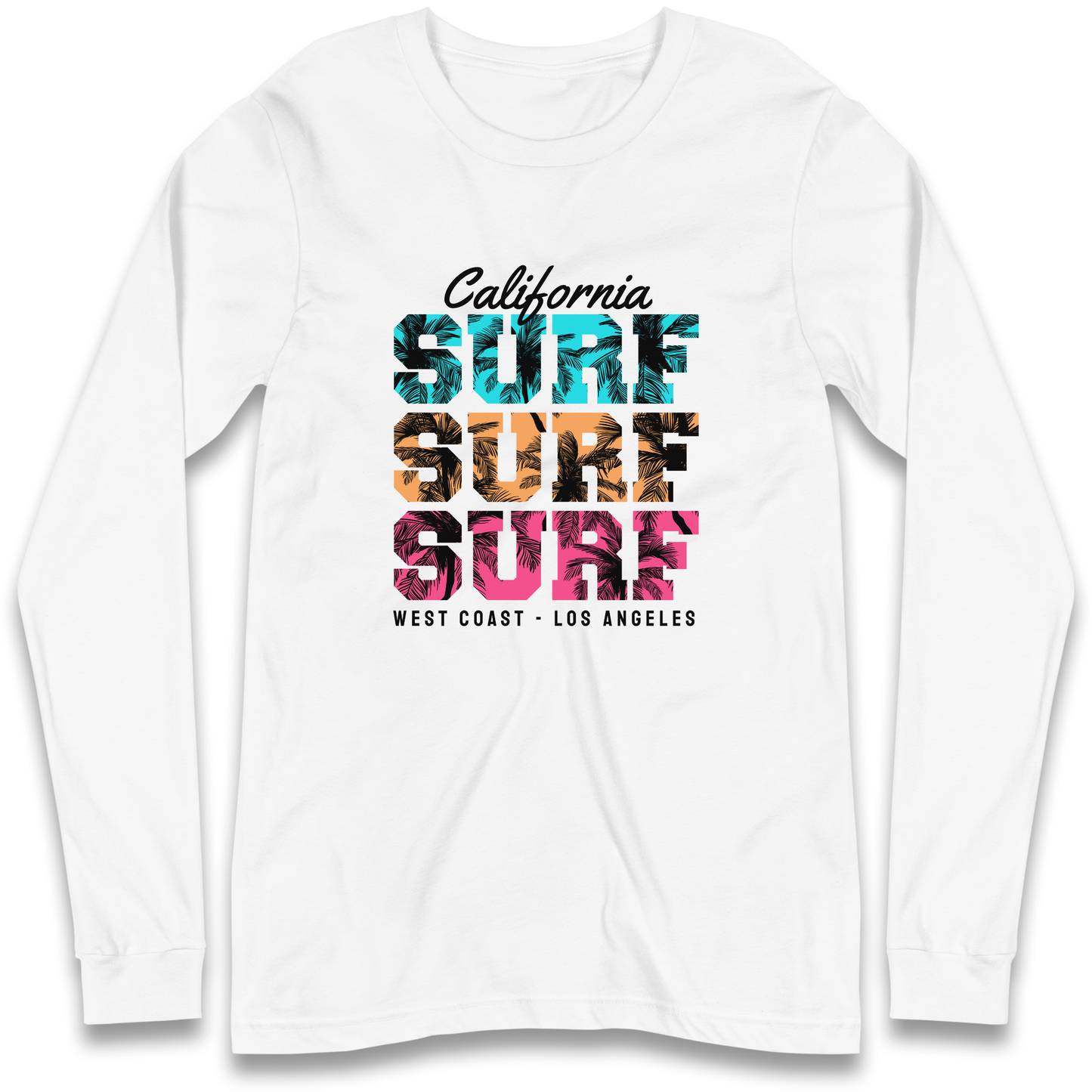 California Surf Surf Surf Longsleeve T Shirt