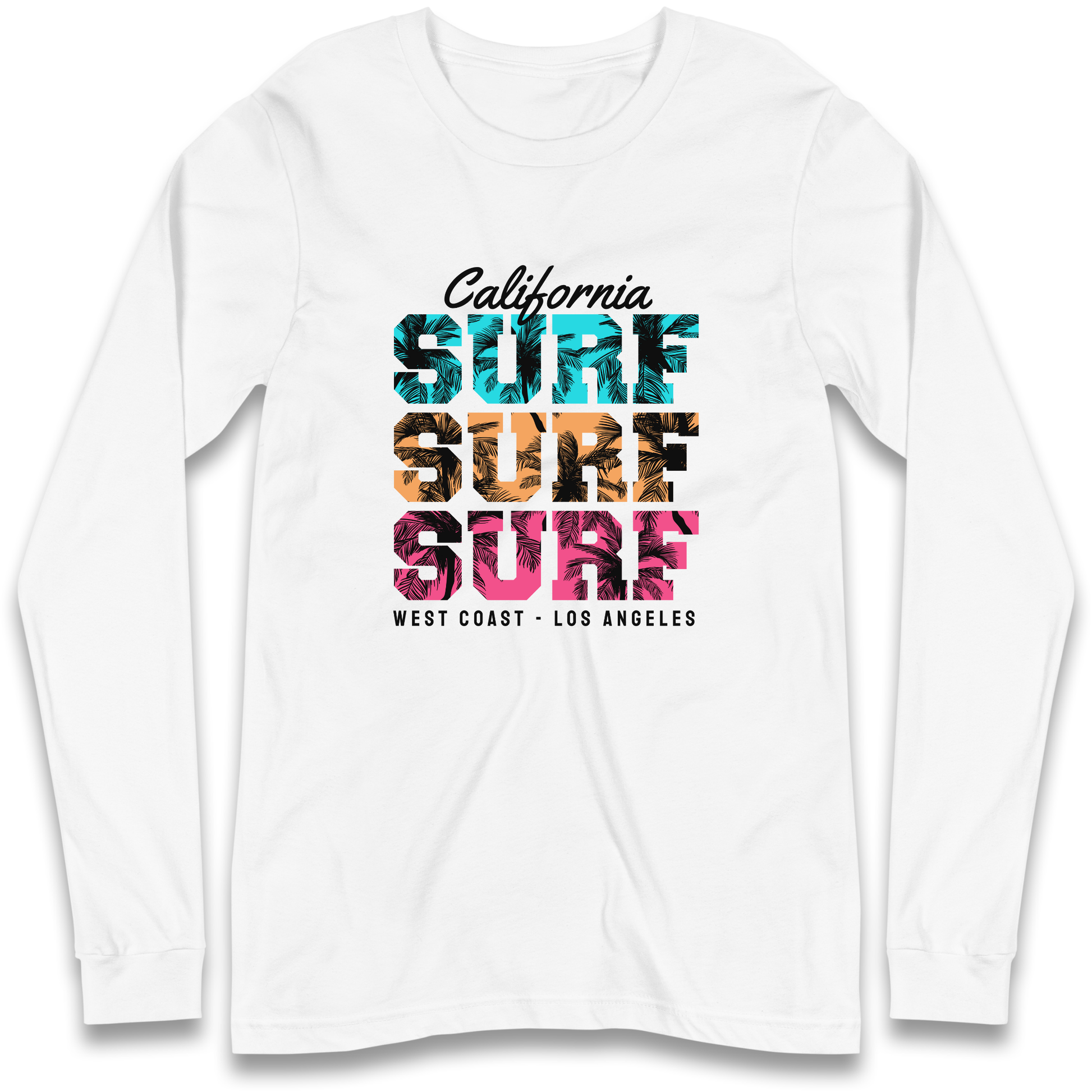 California Surf Surf Surf Longsleeve T Shirt