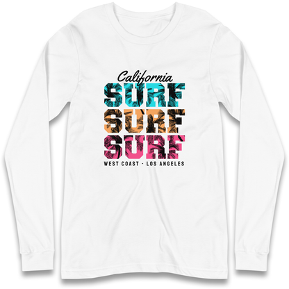 California Surf Surf Surf Longsleeve T Shirt