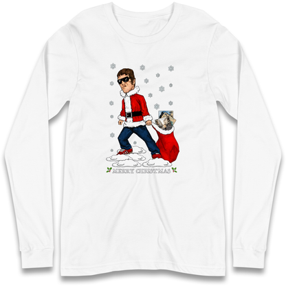 Liam Gallagher Christmas Santa Longsleeve T Shirt