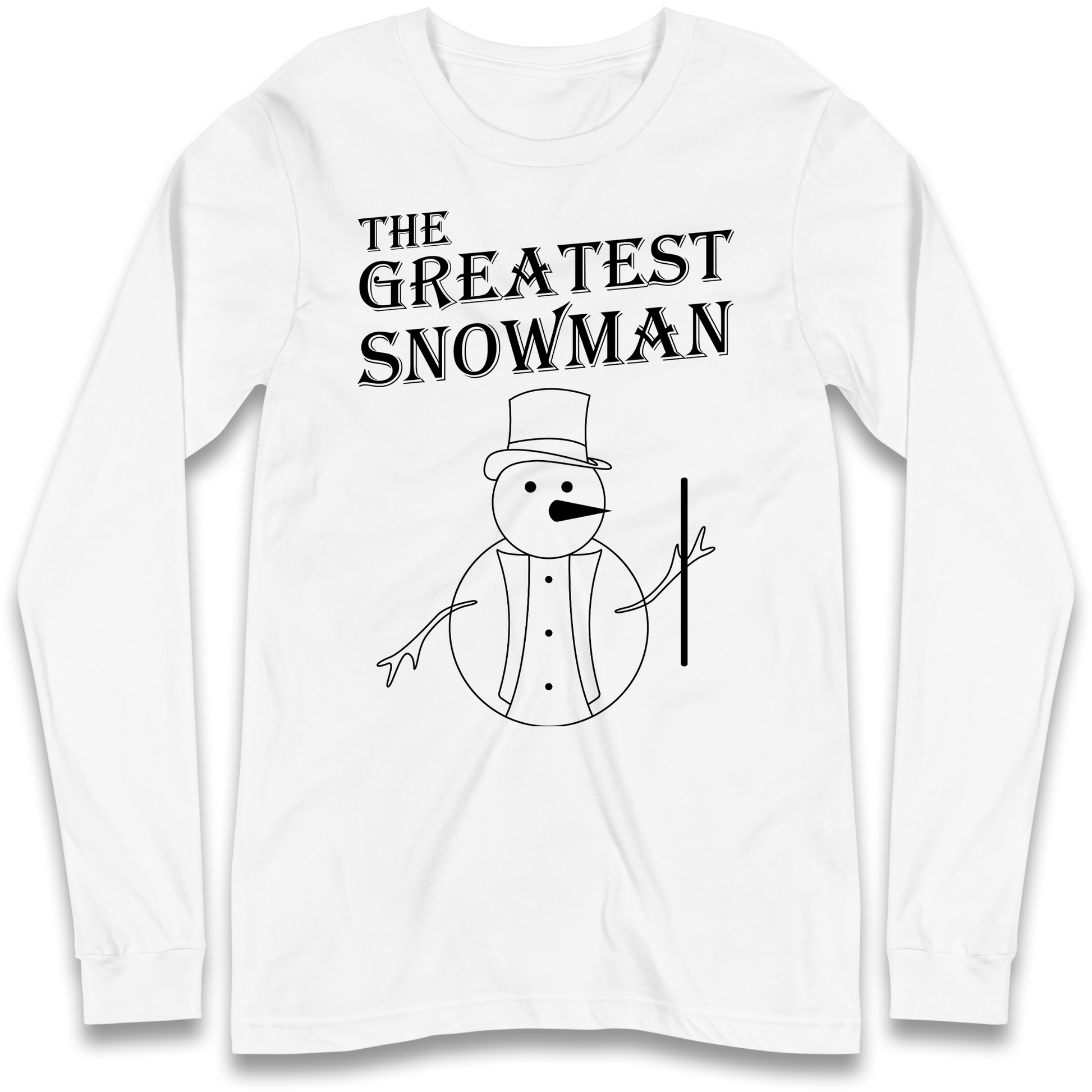 The Greatest Snowman Christmas Longsleeve T Shirt