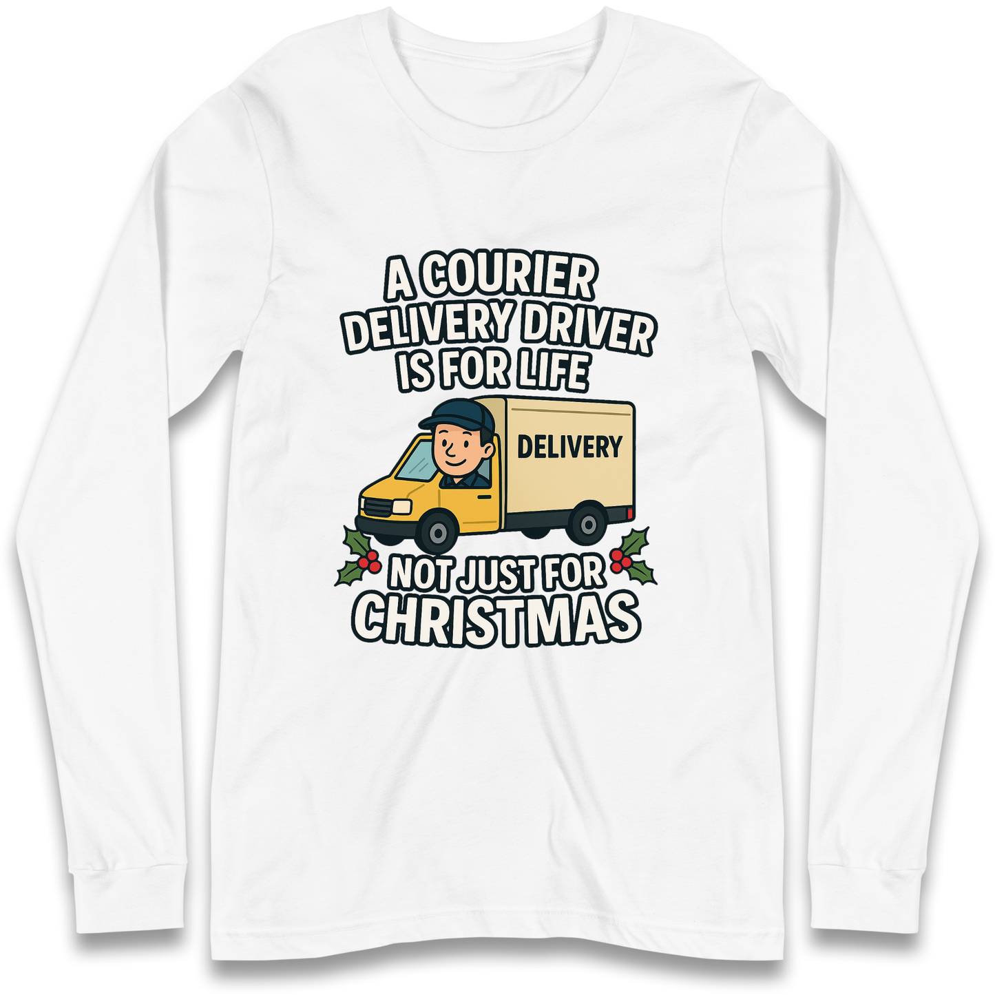 Courier Delivery Driver Christmas Longsleeve T Shirt