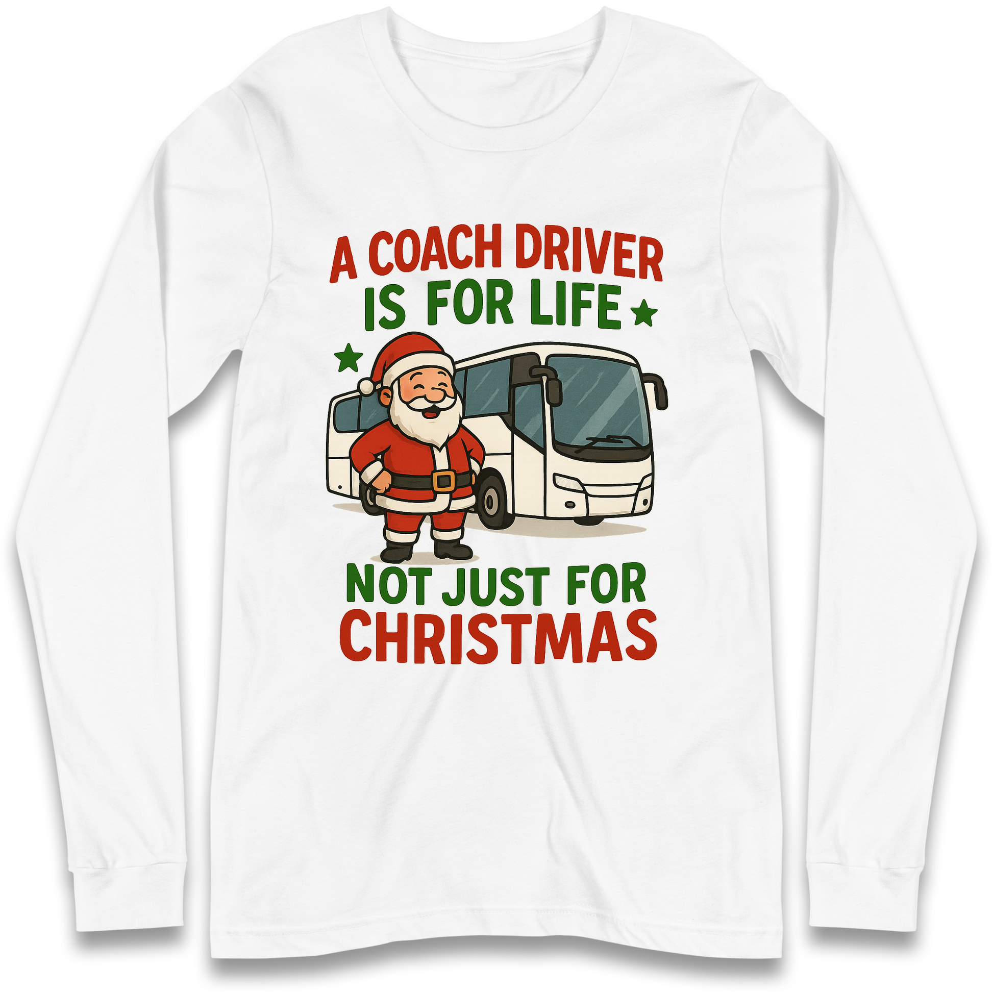 Coach Driver Christmas Longsleeve T Shirt
