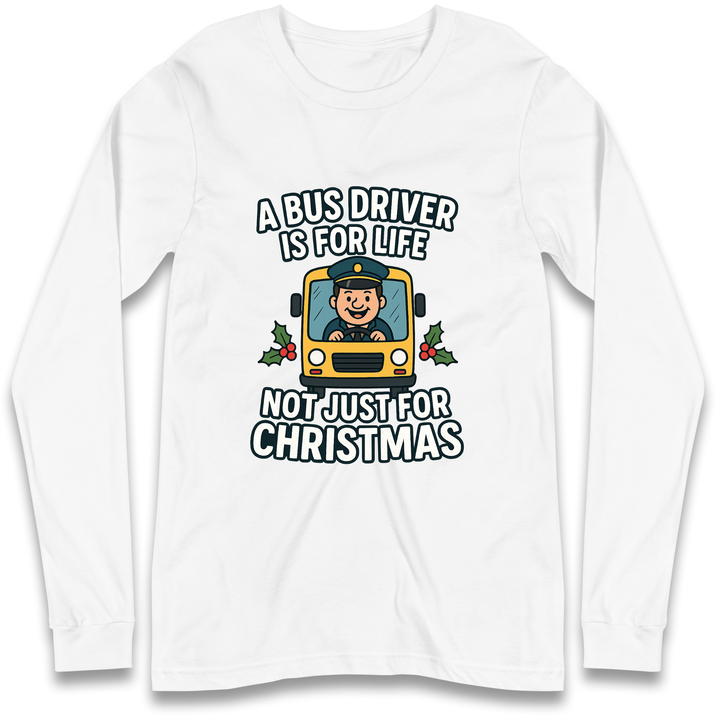 Bus Driver Christmas Longsleeve T Shirt