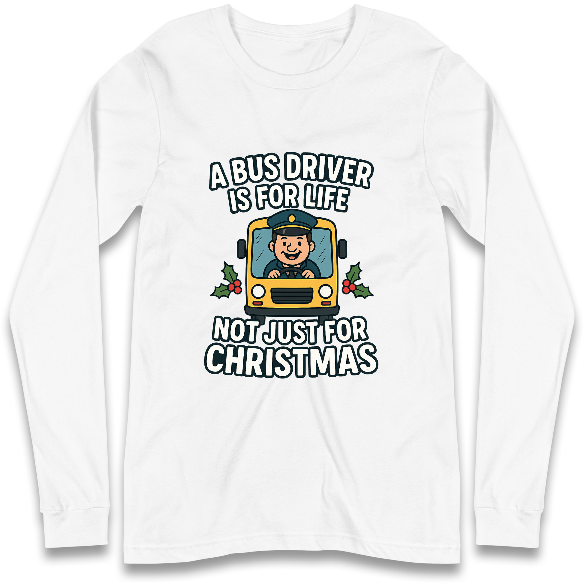 Bus Driver Christmas Longsleeve T Shirt