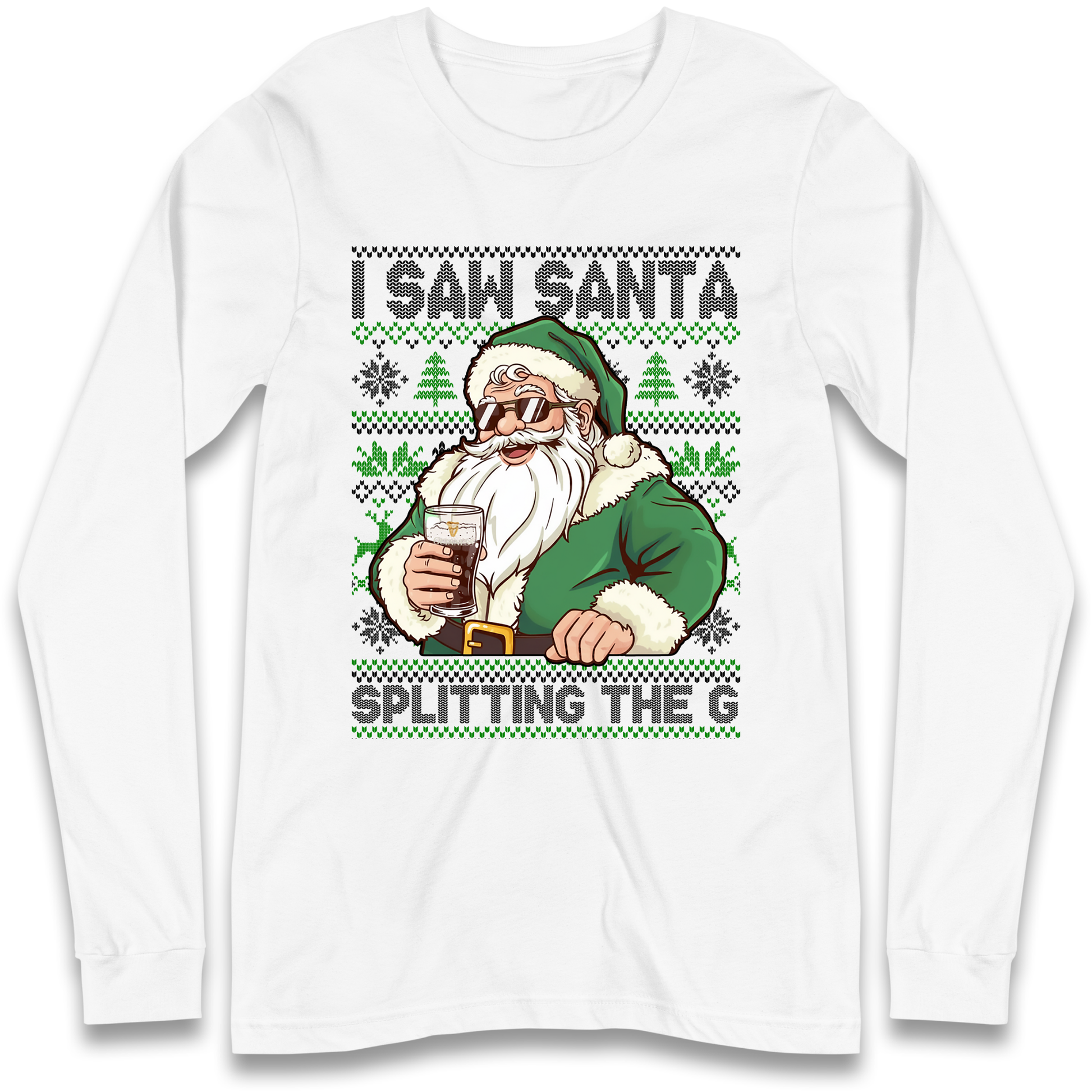 Santa Splitting The G Longsleeve T-Shirt