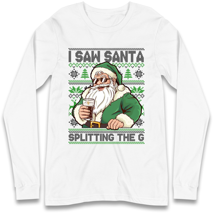 Santa Splitting The G Longsleeve T-Shirt