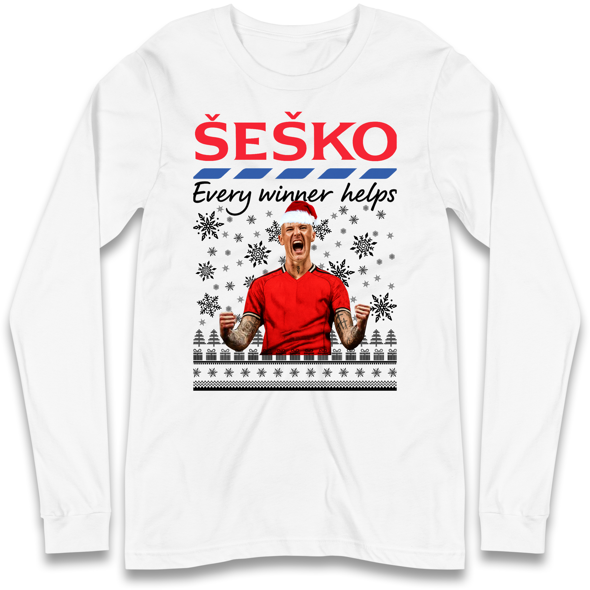 Benjamin Sesko Christmas Longsleeve T-Shirt