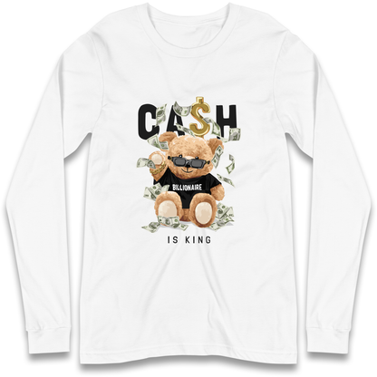 Teddy Bear Billionaire Streetwear Longsleeve T Shirt