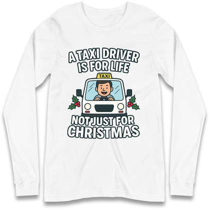 Taxi Driver Christmas Longsleeve T Shirt
