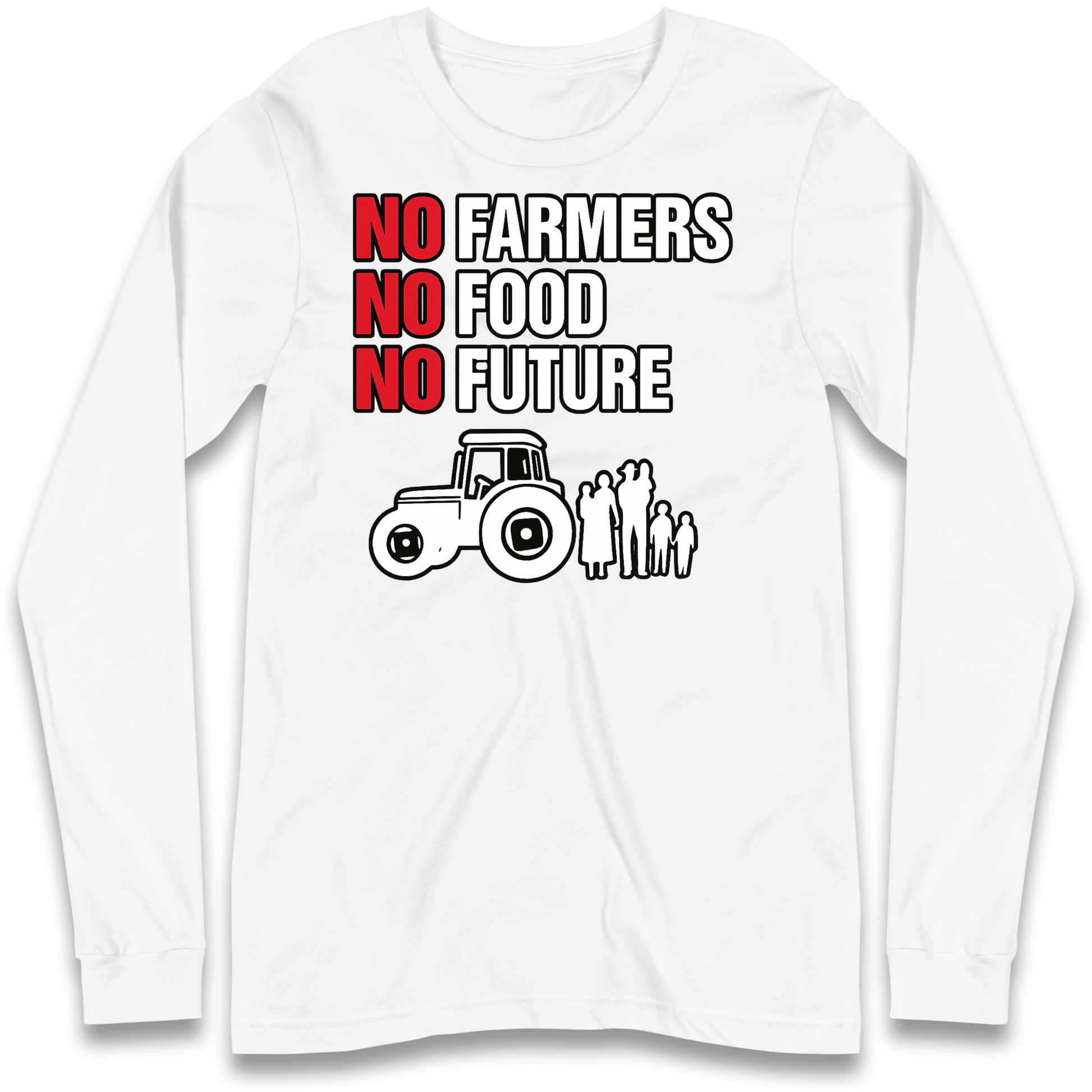 Farmers Agricultural Inheritance Tax Protest Longsleeve T Shirt