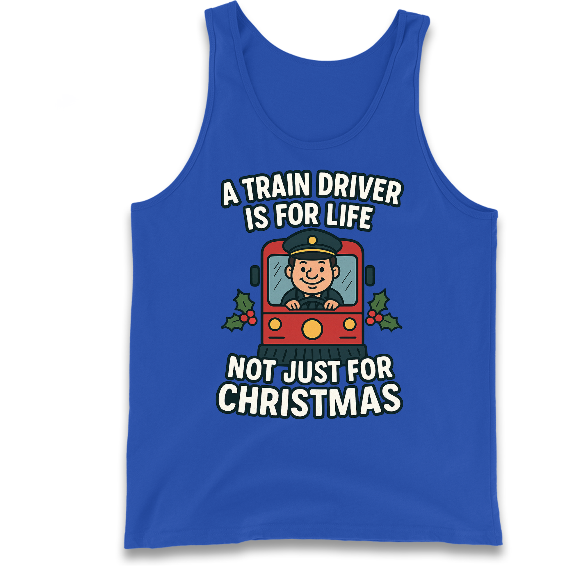 Train Driver Christmas Tank Top