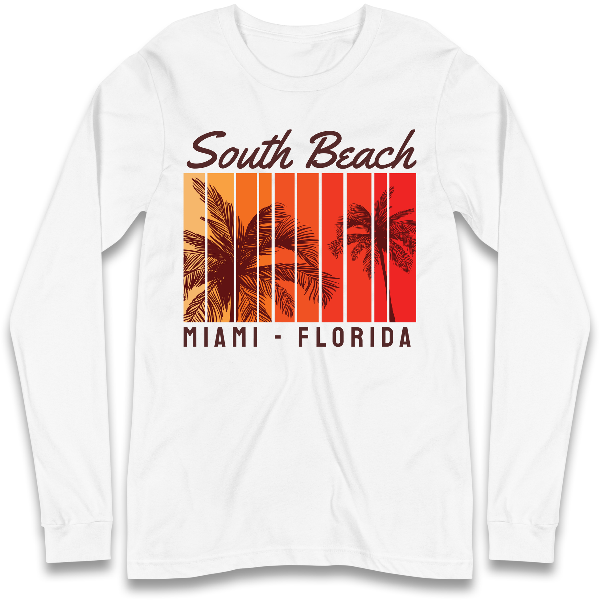 South Beach Miami Florida Longsleeve T Shirt
