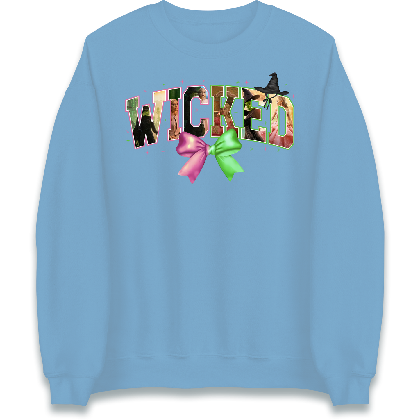 Wicked Pink & Green Bow Jumper