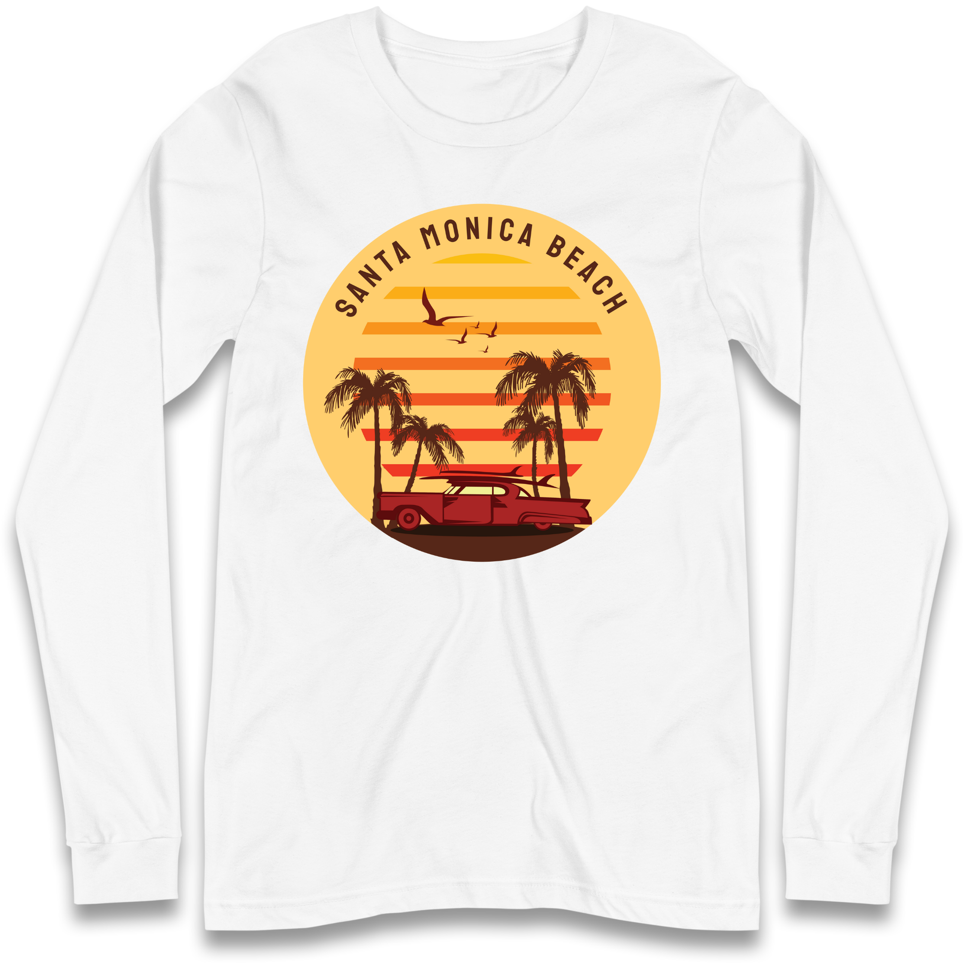 Santa Monica Beach Longsleeve T Shirt