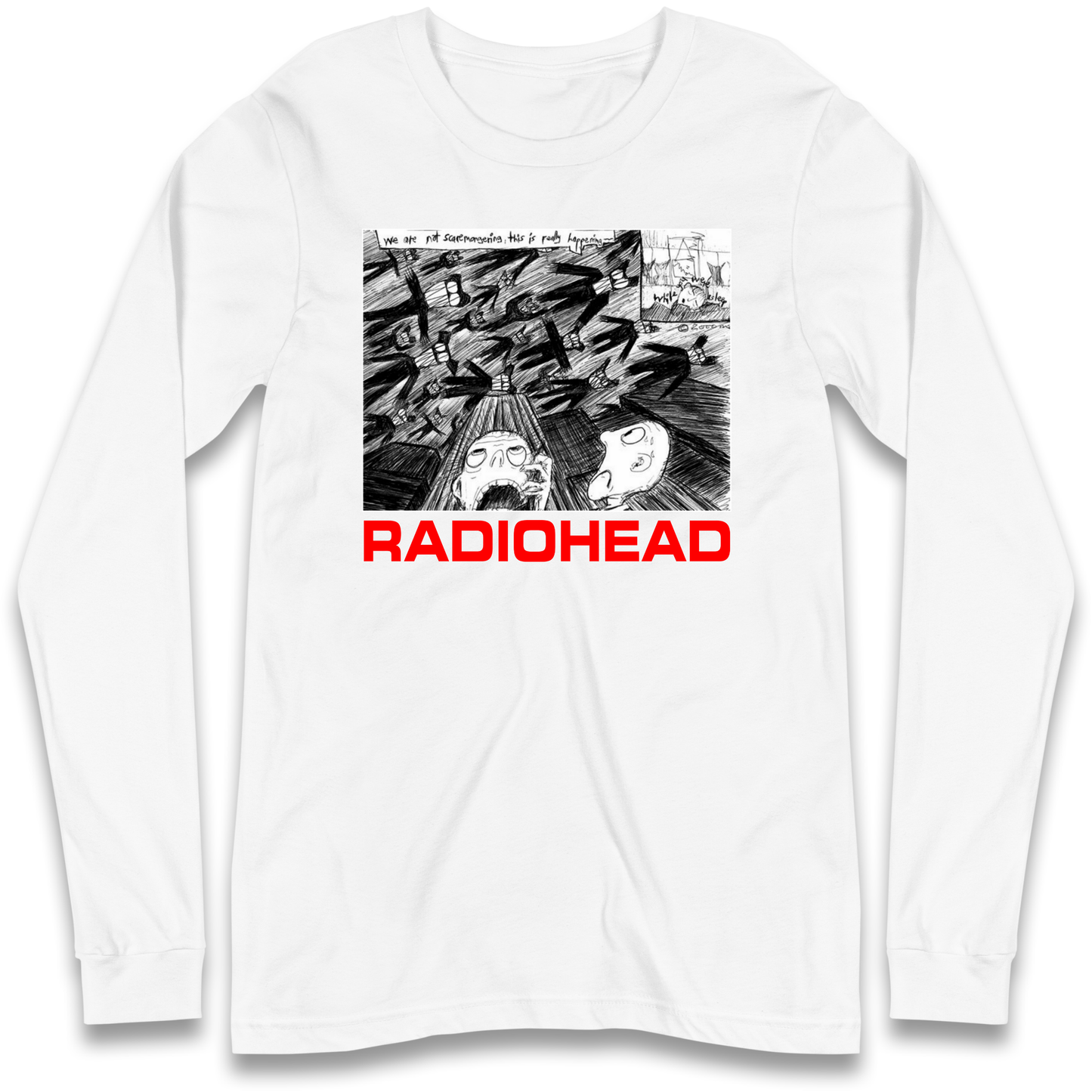 Radiohead We Are Not Screaming Longsleeve T Shirt