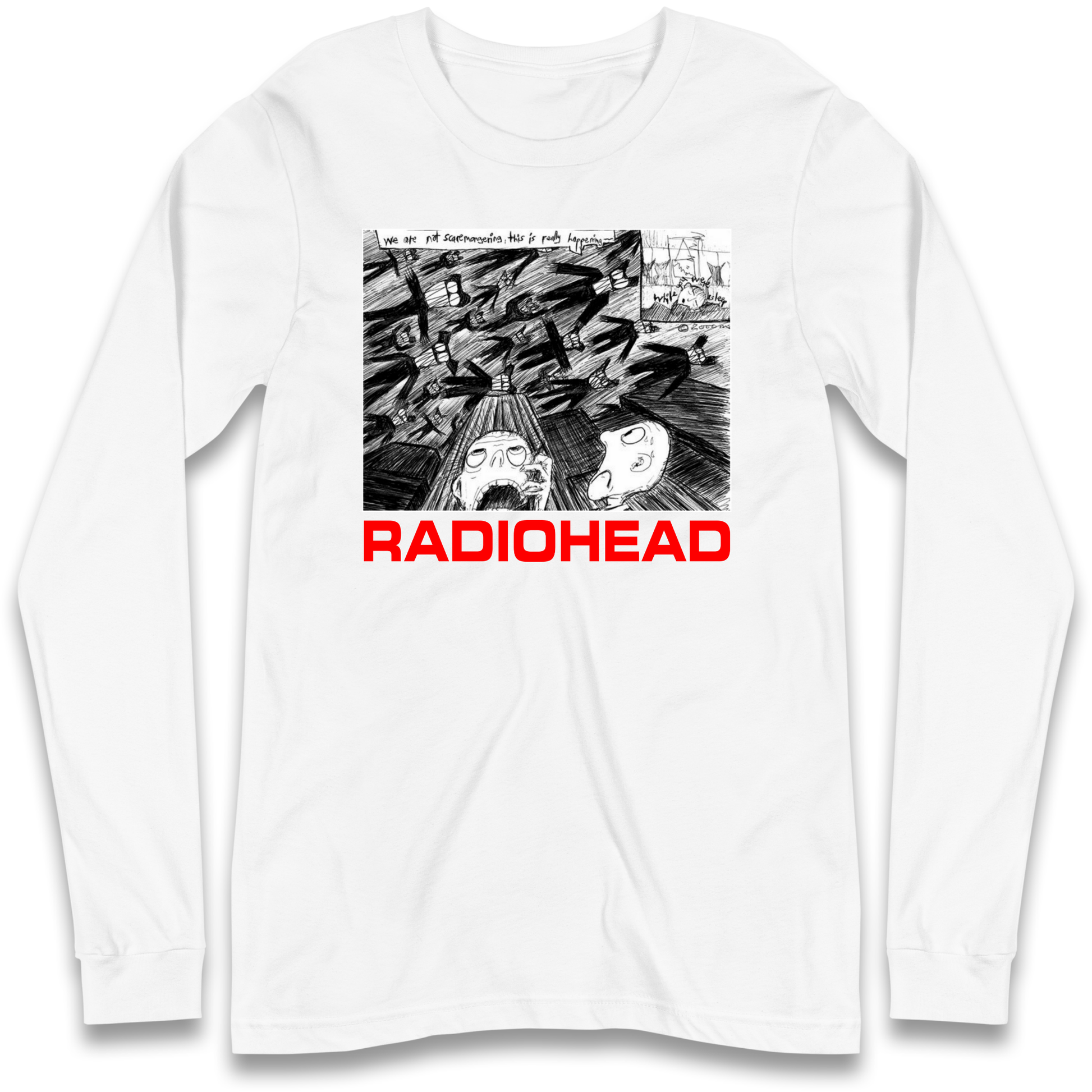Radiohead We Are Not Screaming Longsleeve T Shirt