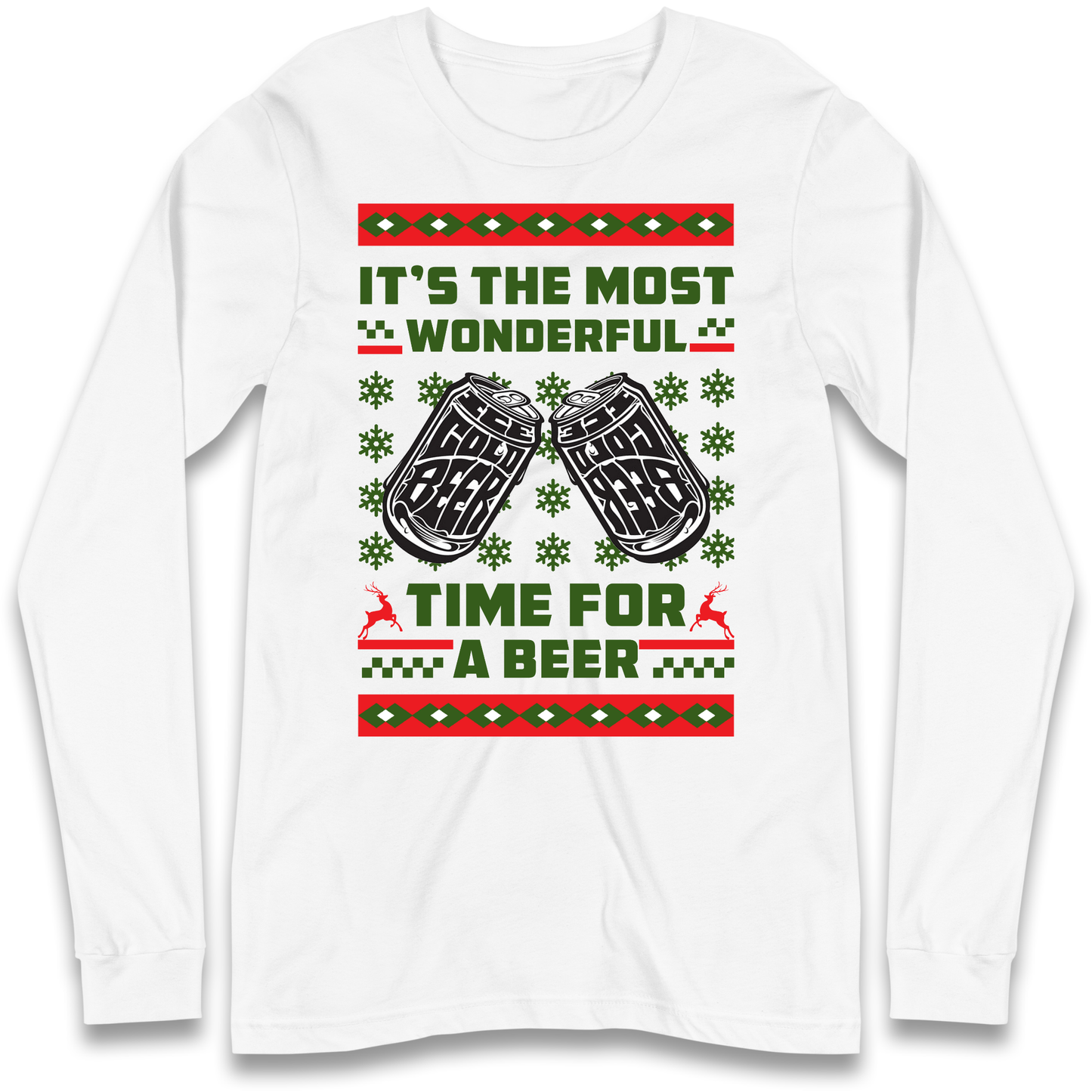 Its The Most Wonderful Time For A Beer Christmas Longsleeve T Shirt