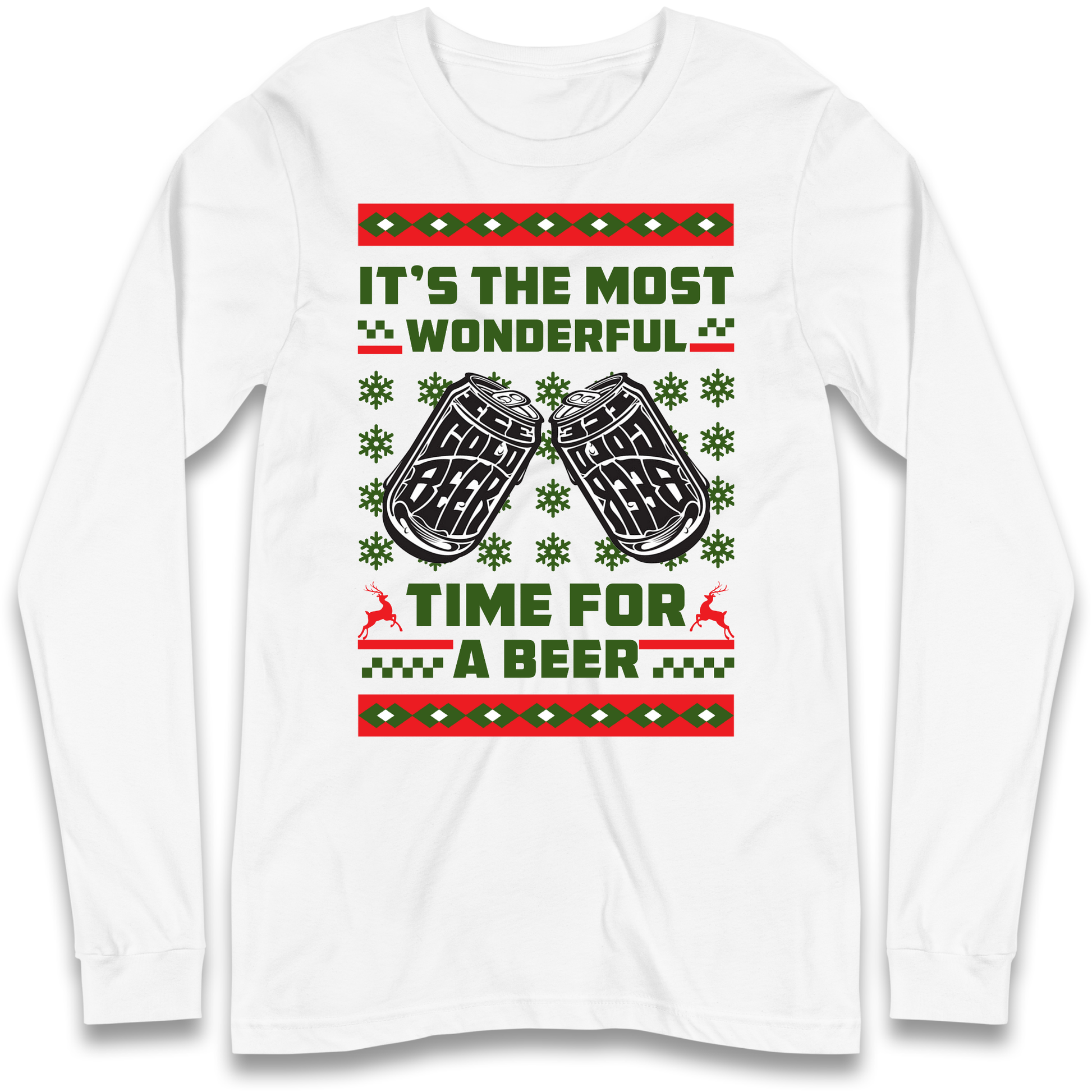 Its The Most Wonderful Time For A Beer Christmas Longsleeve T Shirt