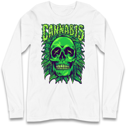 Cannabis Skull Longsleeve T Shirt